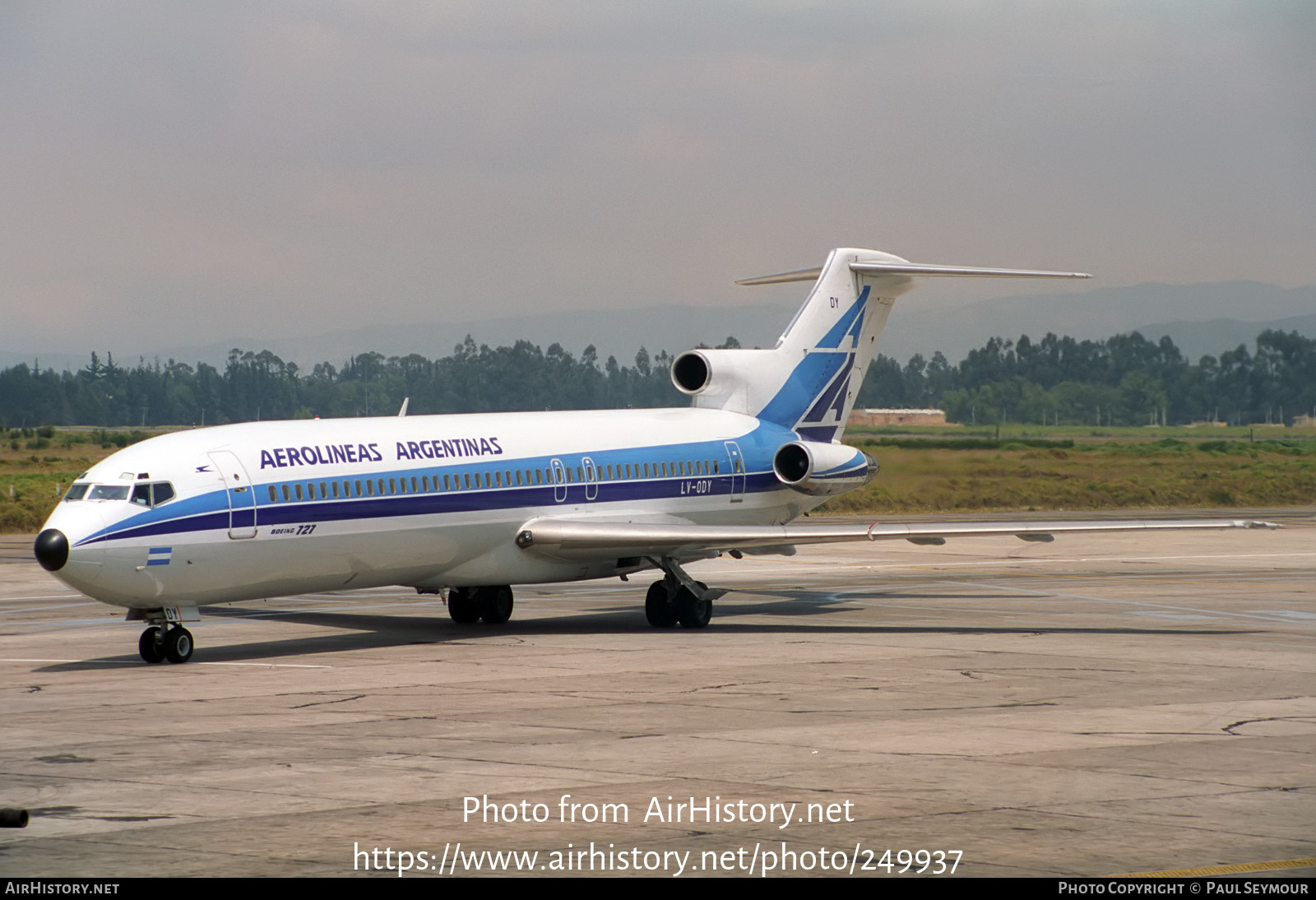 Aircraft Photo of LV-ODY | Boeing 727-2M7/Adv | Aerolíneas Argentinas | AirHistory.net #249937