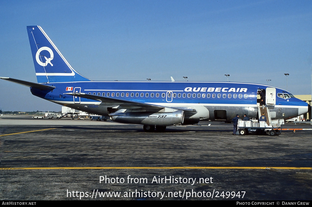 Aircraft Photo of C-GQBH | Boeing 737-296/Adv | Quebecair | AirHistory.net #249947