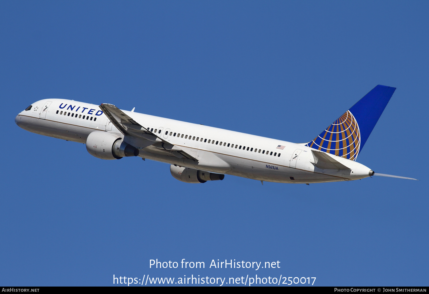 Aircraft Photo of N561UA | Boeing 757-222 | United Airlines | AirHistory.net #250017