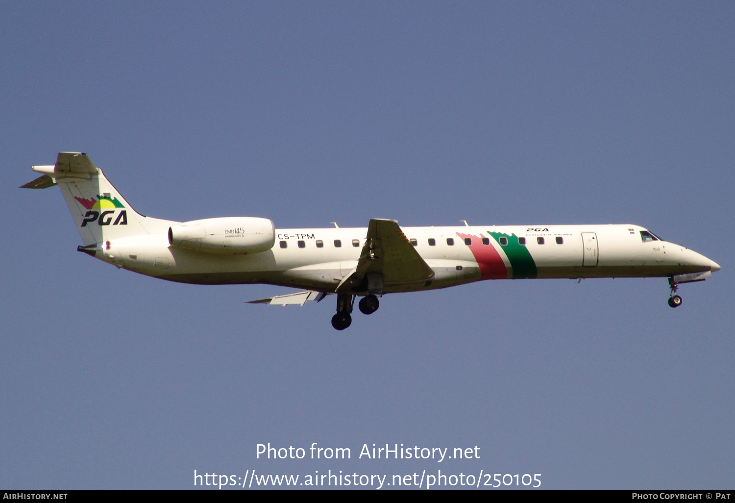 Aircraft Photo of CS-TPM | Embraer ERJ-145EP (EMB-145EP) | Portugália Airlines - PGA | AirHistory.net #250105