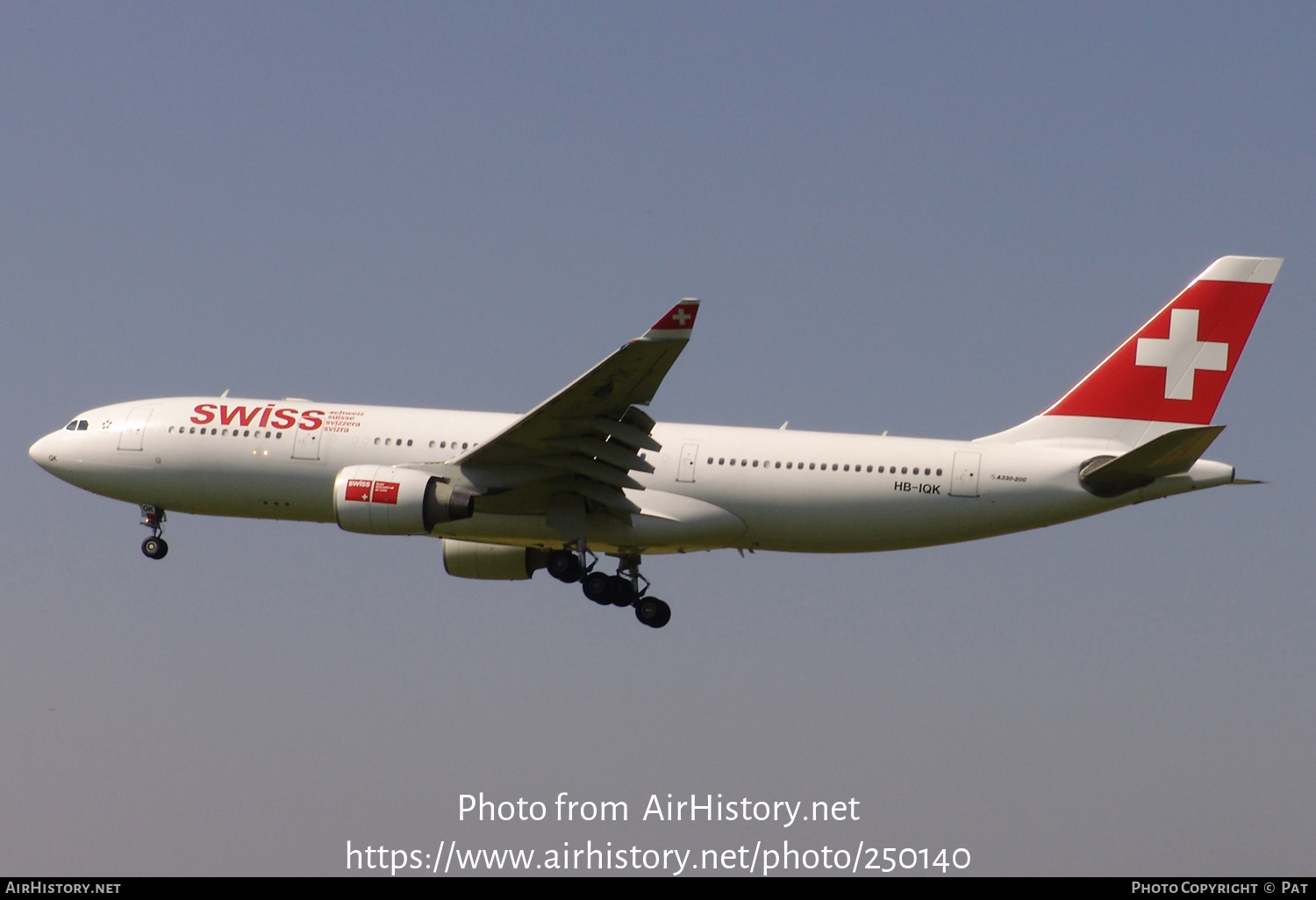 Aircraft Photo of HB-IQK | Airbus A330-223 | Swiss International Air Lines | AirHistory.net #250140