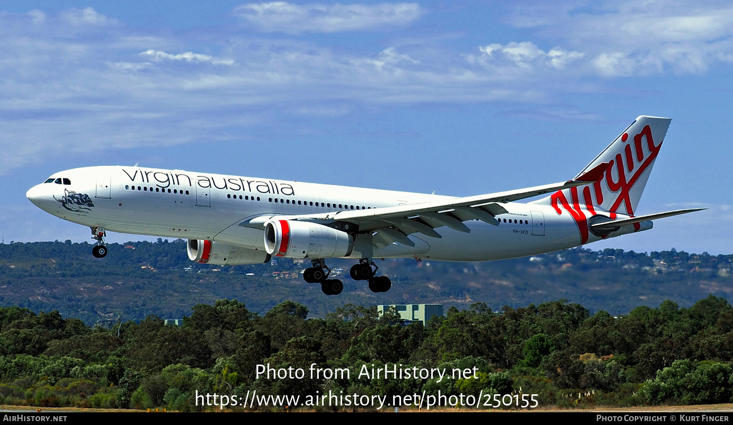 Aircraft Photo of VH-XFD | Airbus A330-243 | Virgin Australia Airlines | AirHistory.net #250155