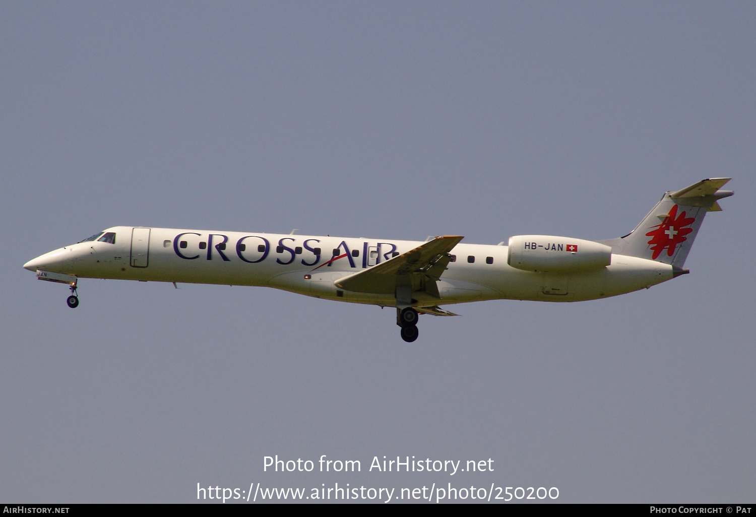 Aircraft Photo of HB-JAN | Embraer ERJ-145LU (EMB-145LU) | Crossair | AirHistory.net #250200