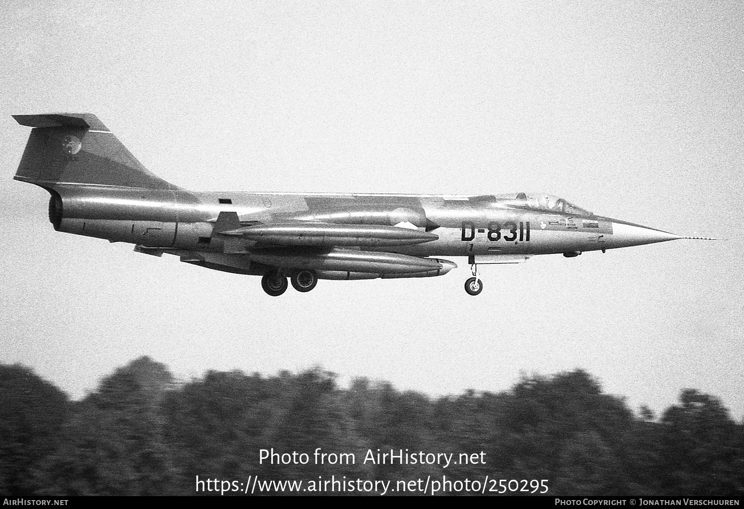 Aircraft Photo of D-8311 | Lockheed RF-104G Starfighter | Netherlands - Air Force | AirHistory.net #250295