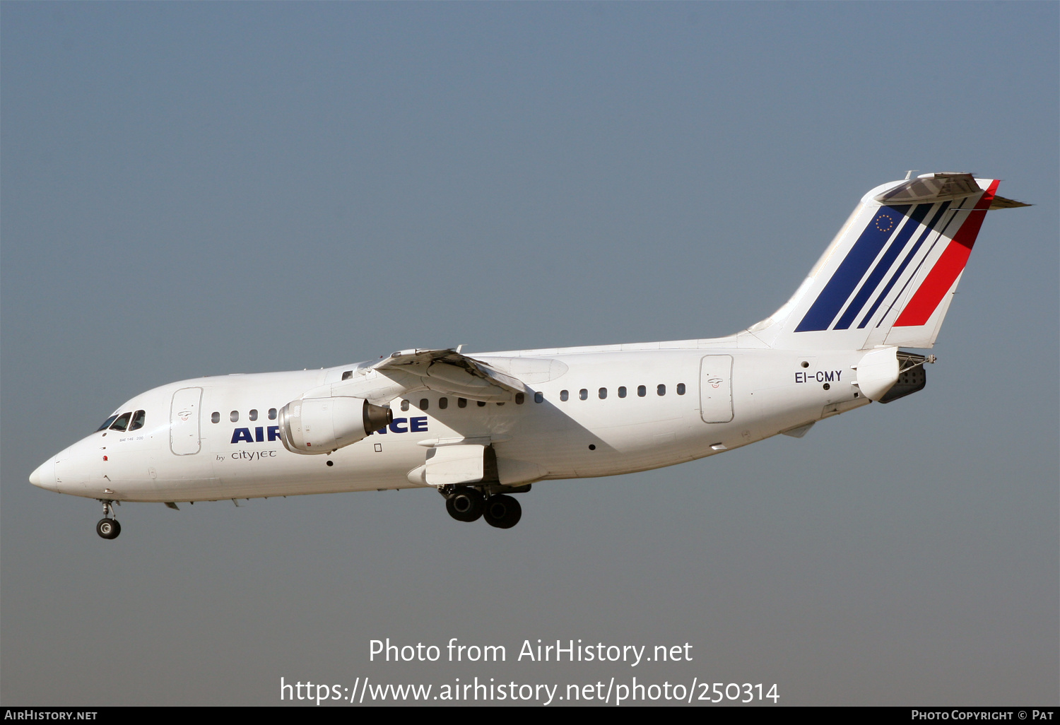 Aircraft Photo of EI-CMY | British Aerospace BAe-146-200A | Air France | AirHistory.net #250314