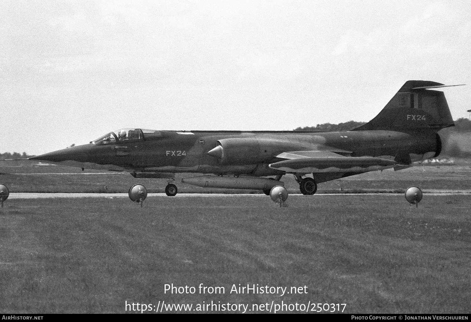 Aircraft Photo of FX24 | Lockheed F-104G Starfighter | Belgium - Air Force | AirHistory.net #250317