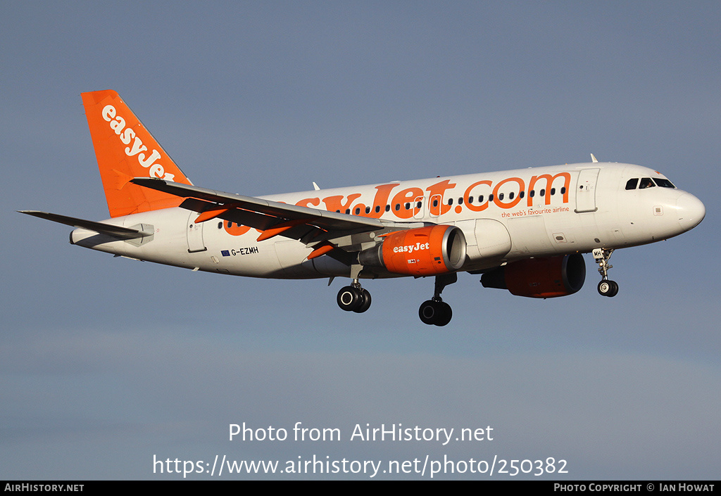 Aircraft Photo of G-EZMH | Airbus A319-111 | EasyJet | AirHistory.net #250382