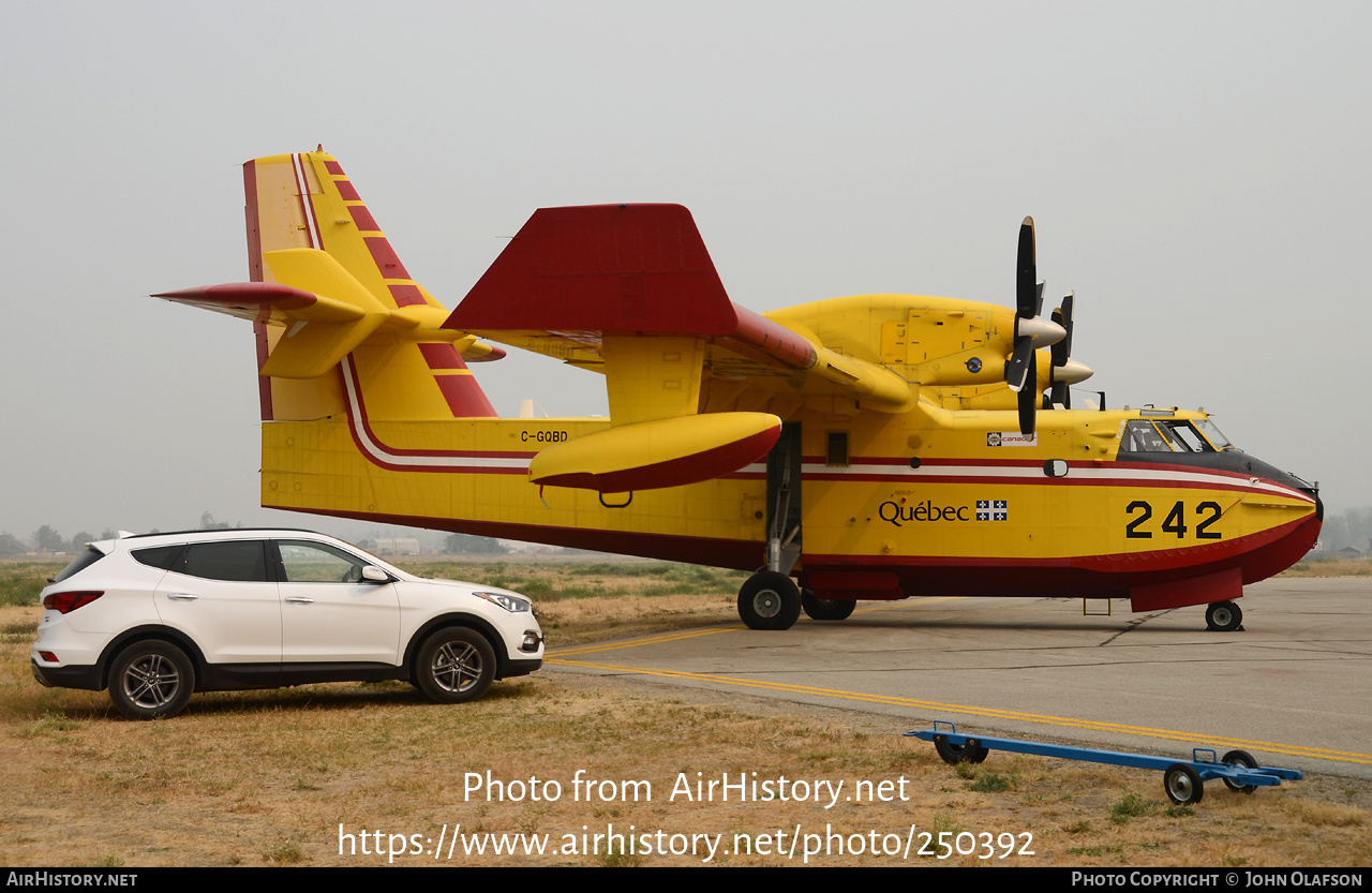 Aircraft Photo of C-GQBD | Canadair CL-415 (CL-215-6B11) | Gouvernement du Québec | AirHistory.net #250392