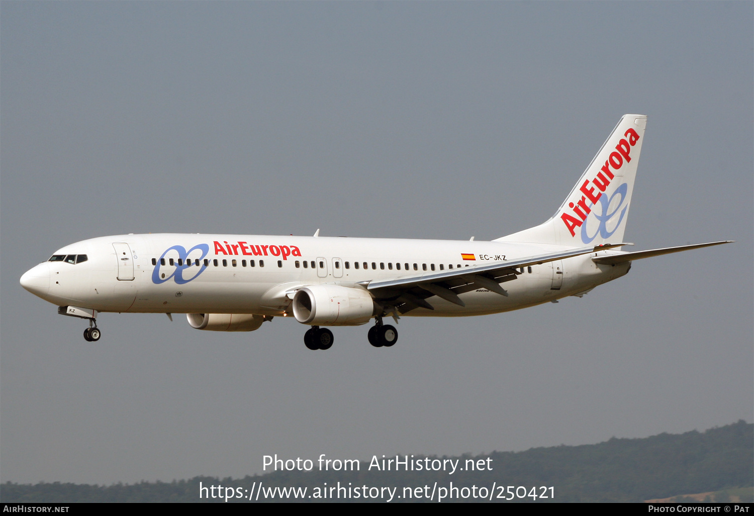 Aircraft Photo of EC-JKZ | Boeing 737-86N | Air Europa | AirHistory.net #250421