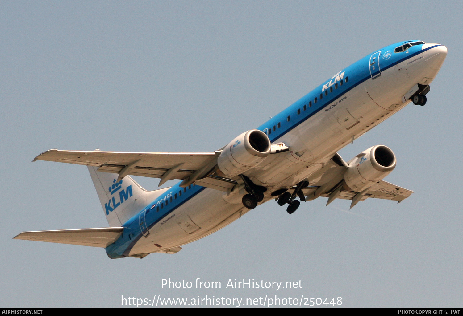 Aircraft Photo of PH-BDZ | Boeing 737-406 | KLM - Royal Dutch Airlines | AirHistory.net #250448