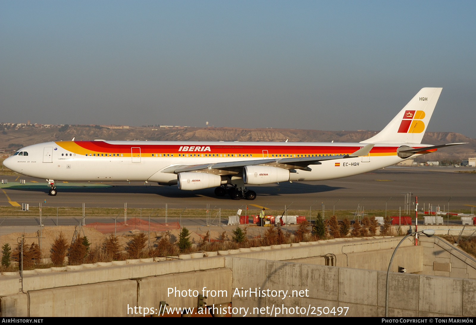 Aircraft Photo of EC-HQH | Airbus A340-313 | Iberia | AirHistory.net #250497