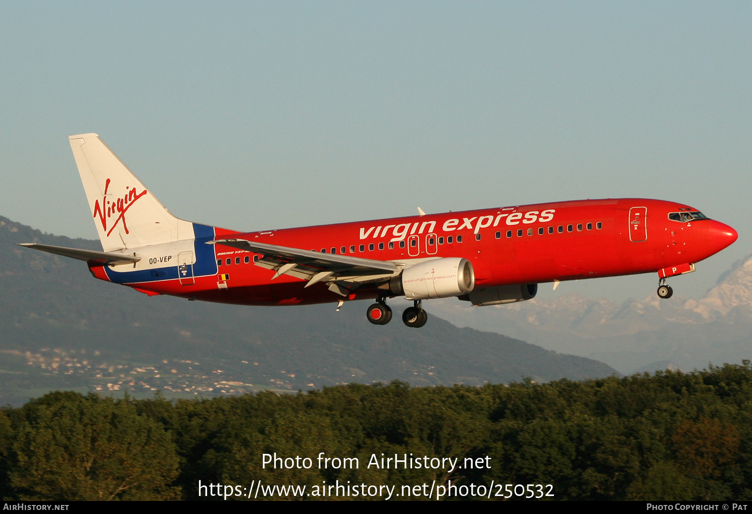 Aircraft Photo of OO-VEP | Boeing 737-43Q | Virgin Express | AirHistory.net #250532