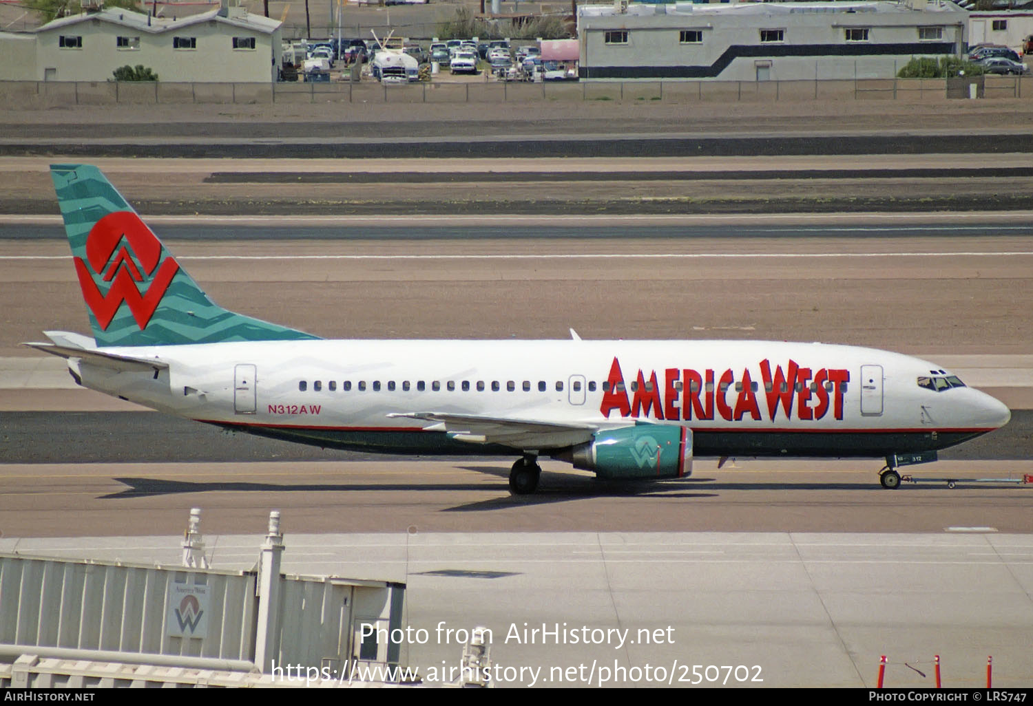 Aircraft Photo of N312AW | Boeing 737-3S3 | America West Airlines | AirHistory.net #250702