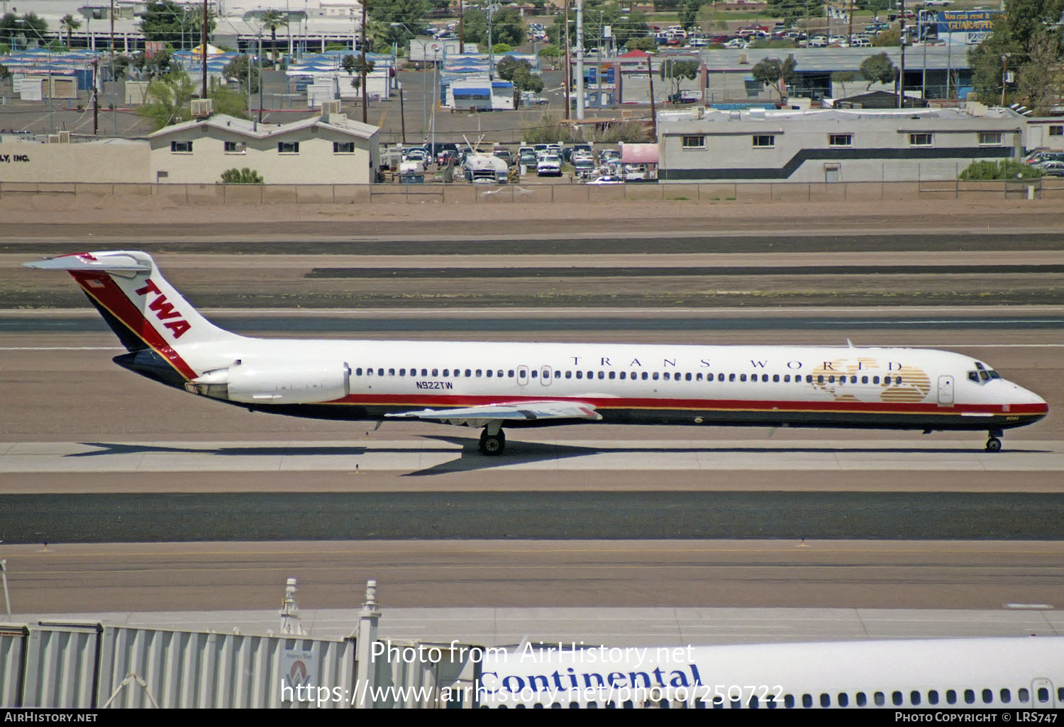 Aircraft Photo of N922TW | McDonnell Douglas MD-81 (DC-9-81) | Trans World Airlines - TWA | AirHistory.net #250722