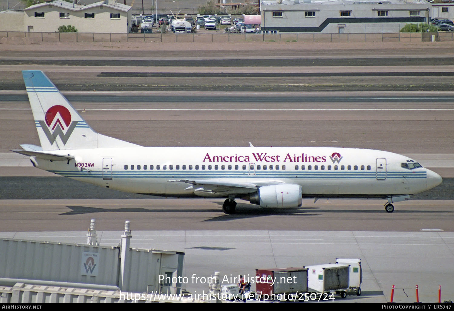 Aircraft Photo of N303AW | Boeing 737-3G7 | America West Airlines | AirHistory.net #250724