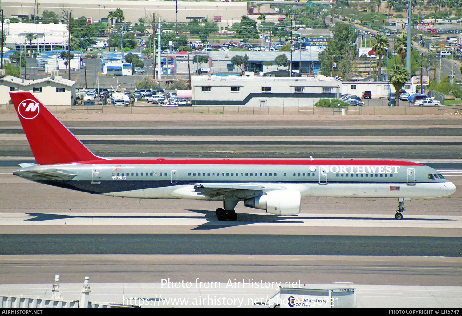 Aircraft Photo of N509US | Boeing 757-251 | Northwest Airlines | AirHistory.net #250731