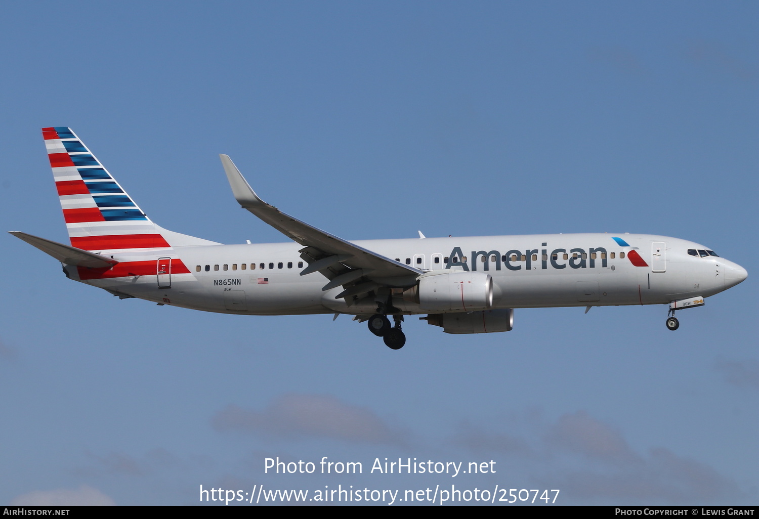 Aircraft Photo of N865NN | Boeing 737-823 | American Airlines | AirHistory.net #250747