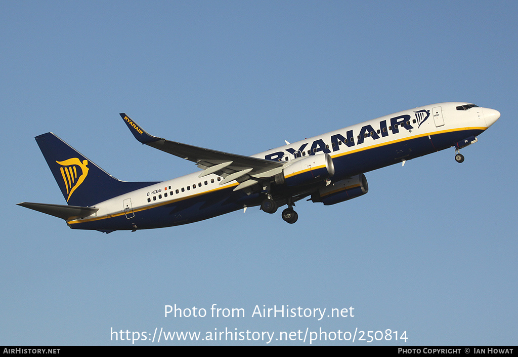 Aircraft Photo of EI-EBS | Boeing 737-8AS | Ryanair | AirHistory.net #250814