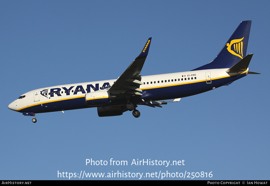 Aircraft Photo of EI-ENC | Boeing 737-8AS | Ryanair | AirHistory.net #250816