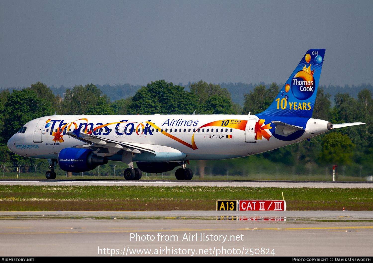 Aircraft Photo of OO-TCH | Airbus A320-214 | Thomas Cook Airlines | AirHistory.net #250824