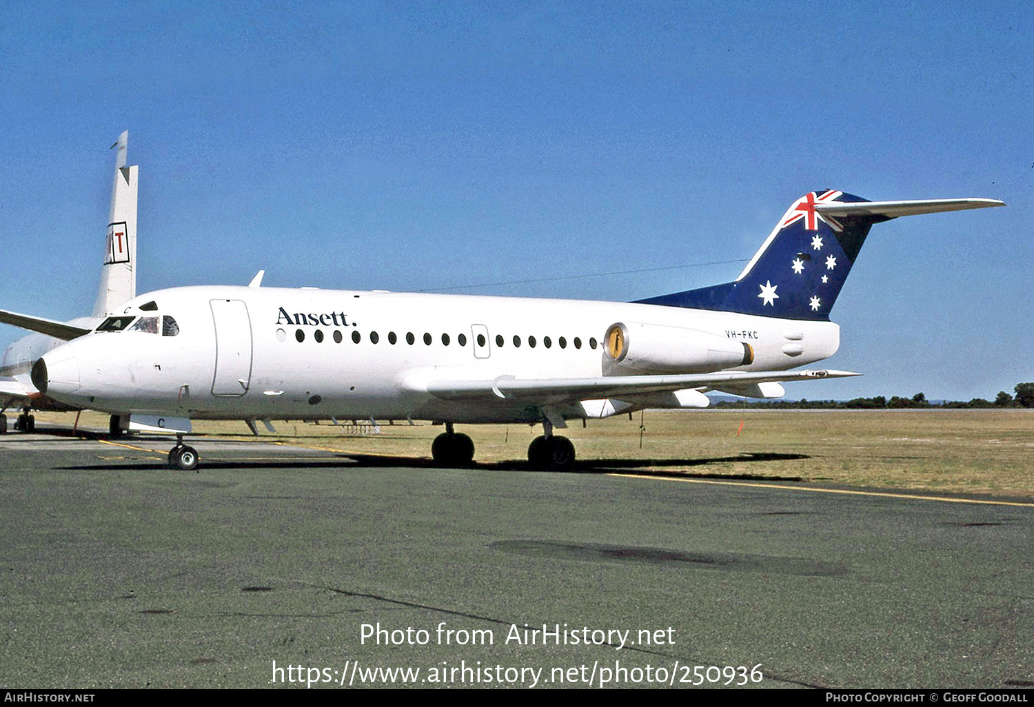 Aircraft Photo of VH-FKC | Fokker F28-1000 Fellowship | Ansett Australia | AirHistory.net #250936