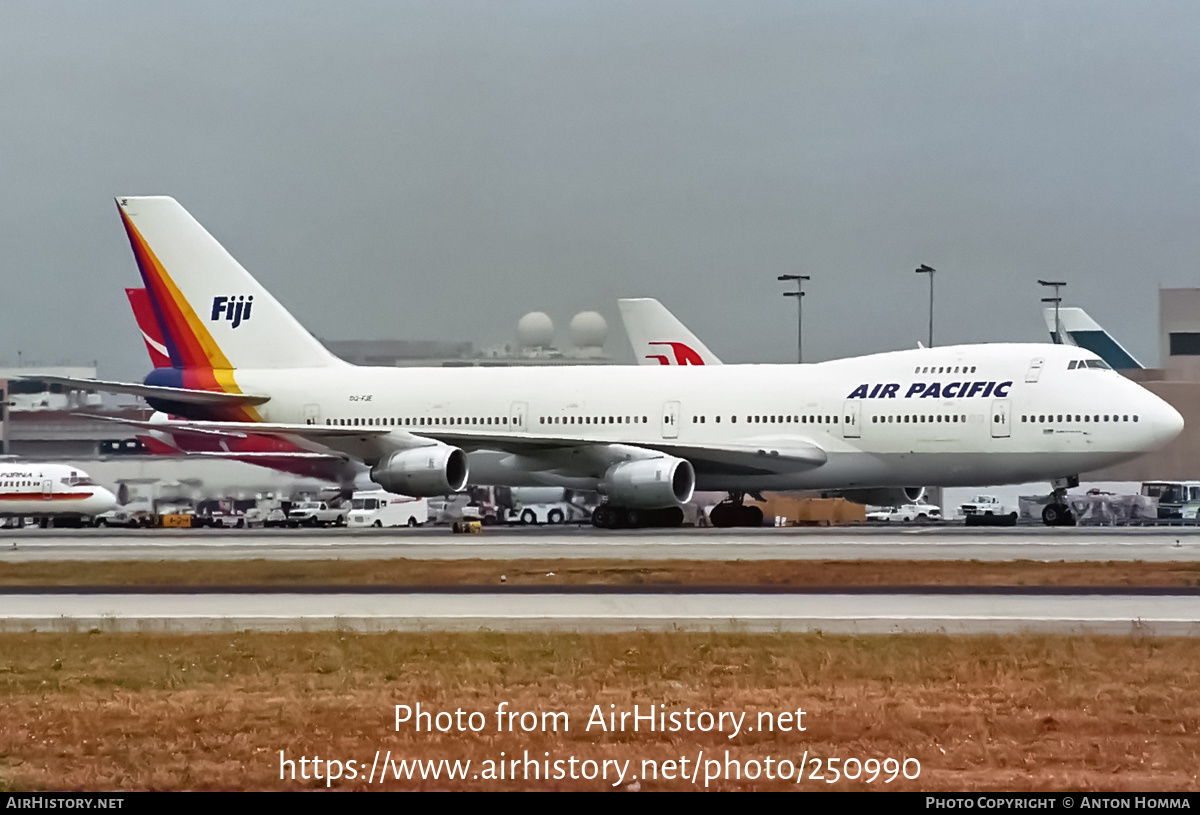 Aircraft Photo of DQ-FJE | Boeing 747-238B | Air Pacific | AirHistory.net #250990