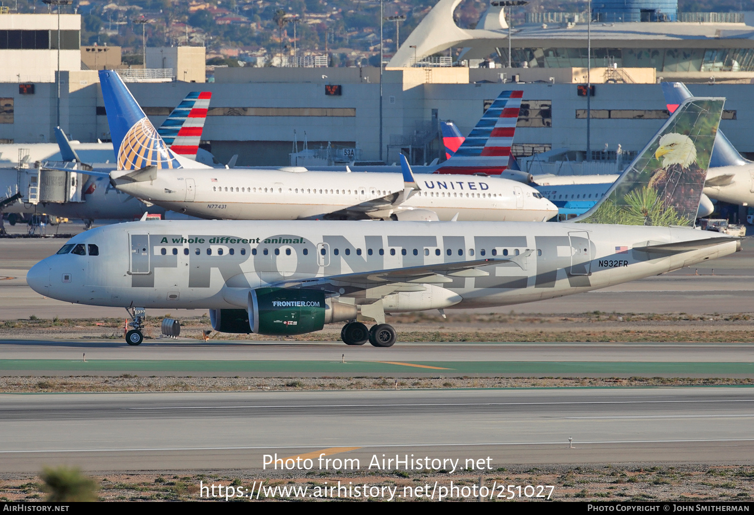 Aircraft Photo of N932FR | Airbus A319-111 | Frontier Airlines | AirHistory.net #251027