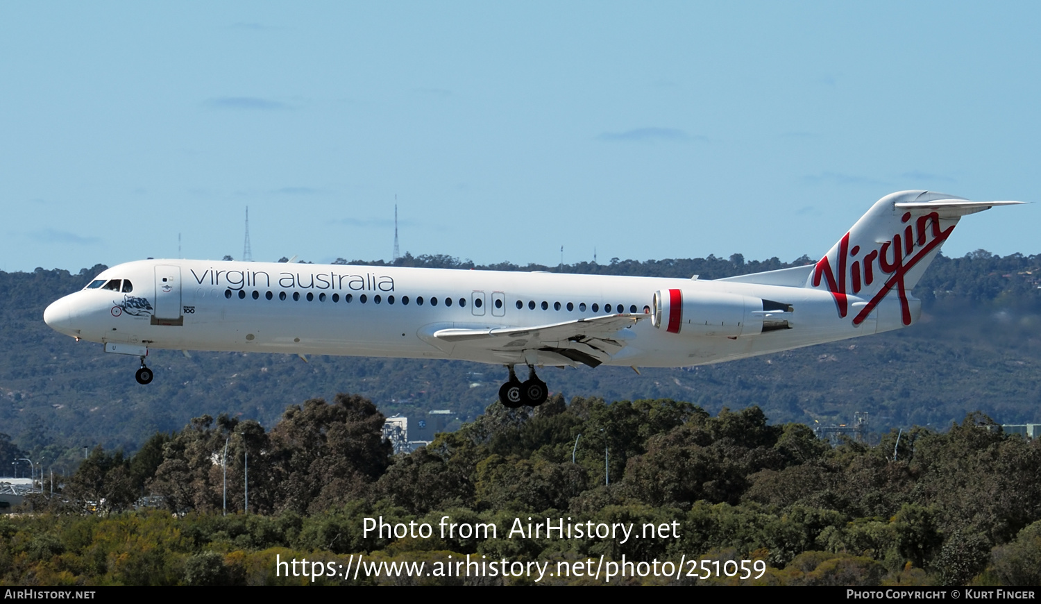 Aircraft Photo of VH-FNU | Fokker 100 (F28-0100) | Virgin Australia Regional Airlines | AirHistory.net #251059