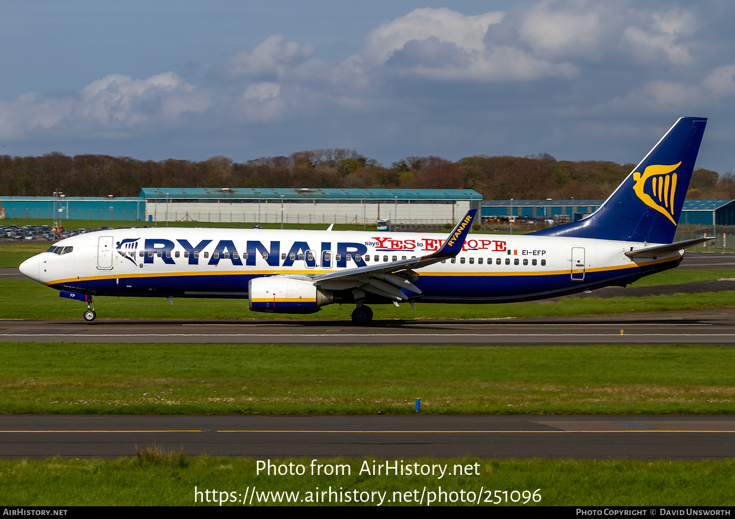 Aircraft Photo of EI-EFP | Boeing 737-8AS | Ryanair | AirHistory.net #251096