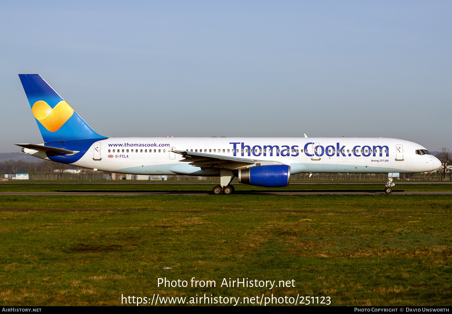 Aircraft Photo of G-FCLA | Boeing 757-28A | Thomas Cook Airlines | AirHistory.net #251123