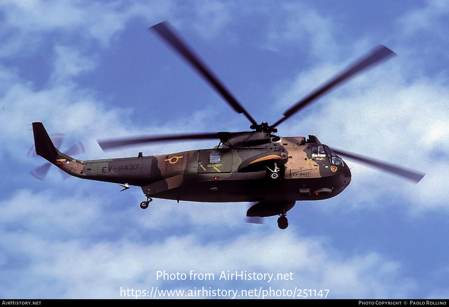 Aircraft Photo of EV-8437 | Agusta AS-61A-4 Sea King | Venezuela - Army | AirHistory.net #251147