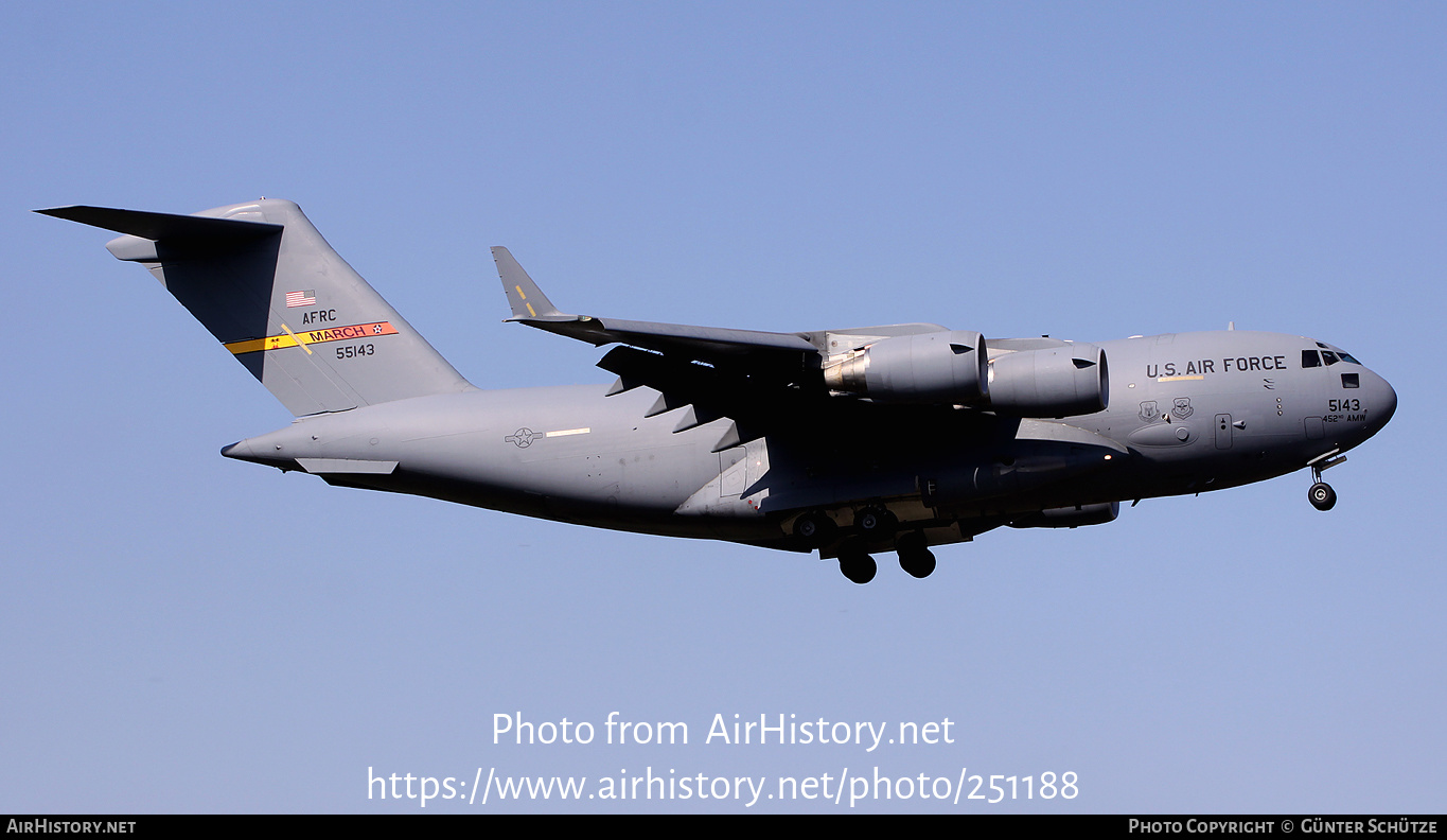 Aircraft Photo of 05-5143 | Boeing C-17A Globemaster III | USA - Air Force | AirHistory.net #251188