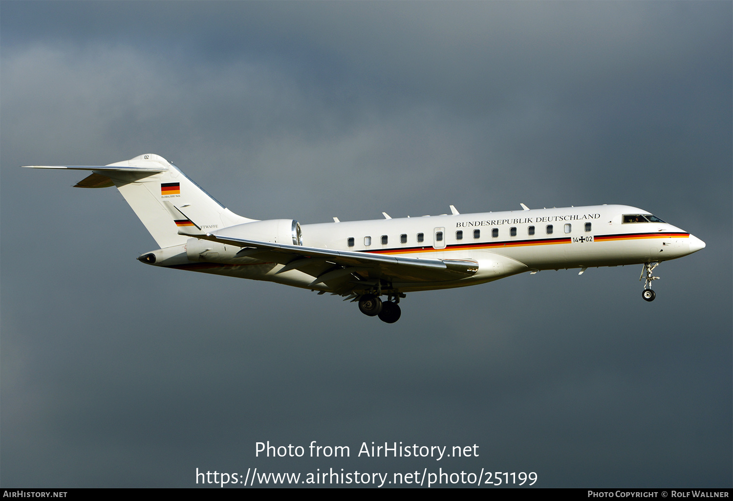 Aircraft Photo of 1402 | Bombardier Global 5000 (BD-700-1A11) | Germany - Air Force | AirHistory.net #251199