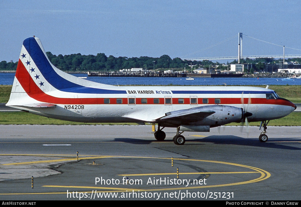 Aircraft Photo of N94208 | Convair 600 | Bar Harbor Airlines ...