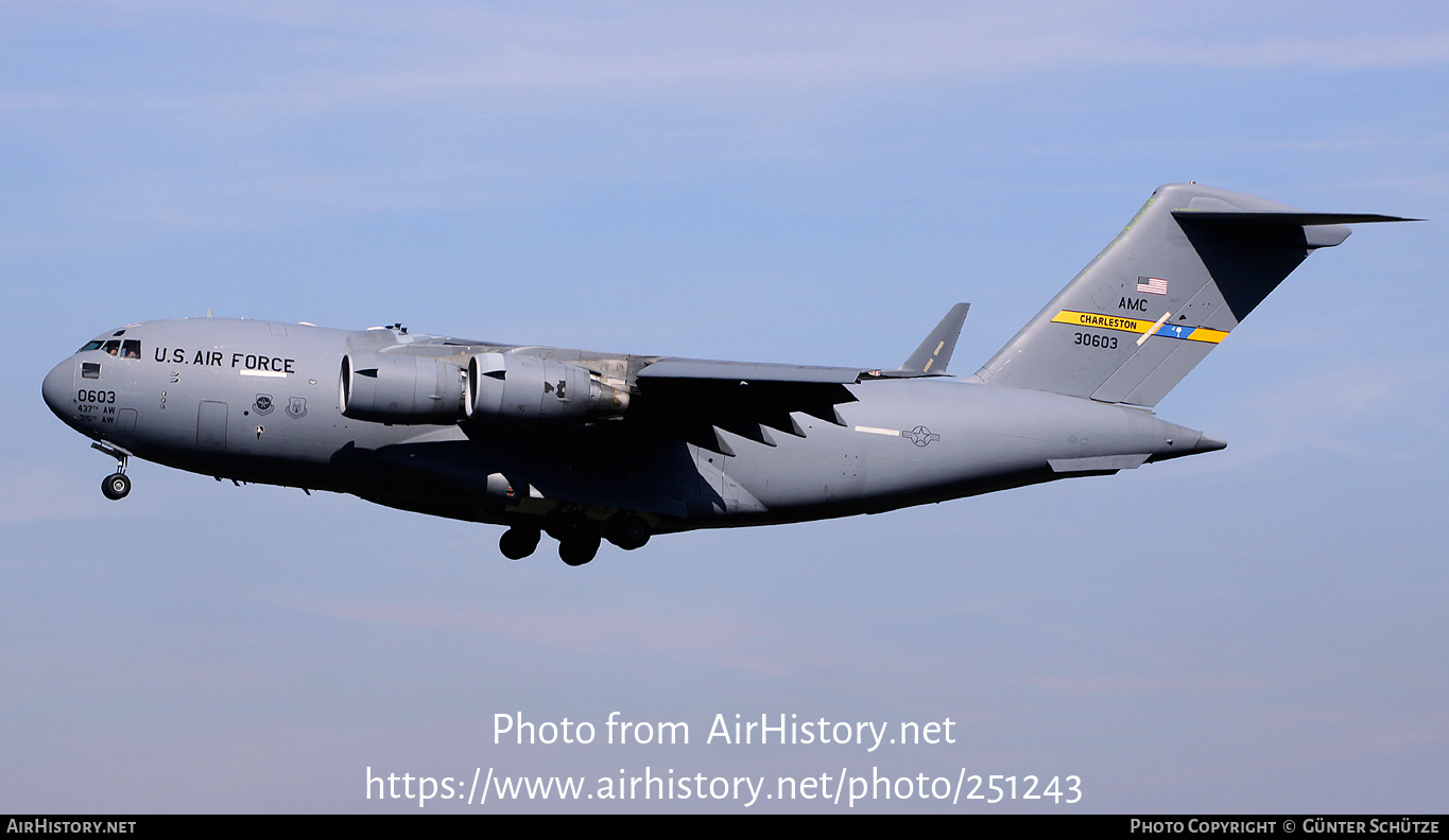 Aircraft Photo of 93-0603 / 30603 | McDonnell Douglas C-17A Globemaster III | USA - Air Force | AirHistory.net #251243