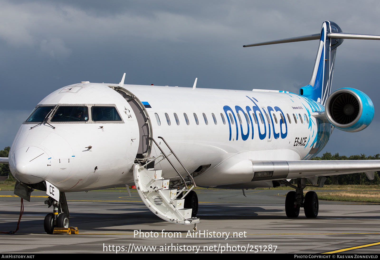 Aircraft Photo of ES-ACE | Bombardier CRJ-701ER (CL-600-2C10) | Nordica | AirHistory.net #251287