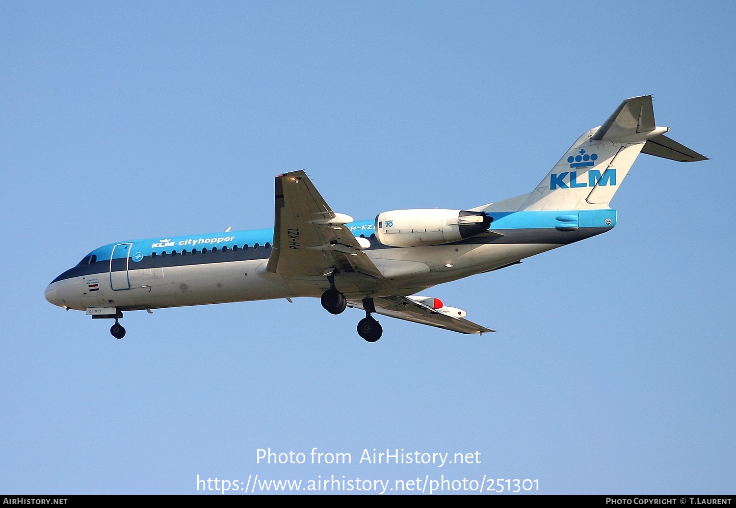 Aircraft Photo of PH-KZL | Fokker 70 (F28-0070) | KLM Cityhopper | AirHistory.net #251301