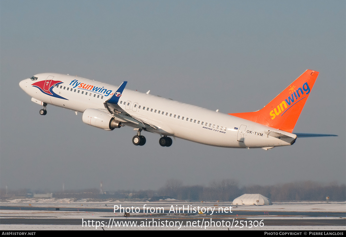 Aircraft Photo of OK-TVM | Boeing 737-8FN | Sunwing Airlines | AirHistory.net #251306