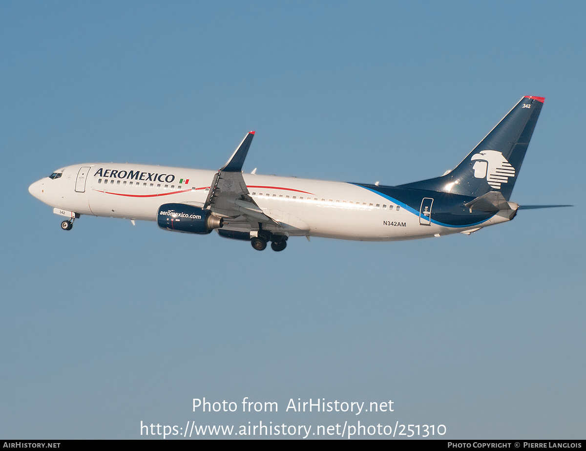 Aircraft Photo of N342AM | Boeing 737-8Z9 | AeroMéxico | AirHistory.net #251310