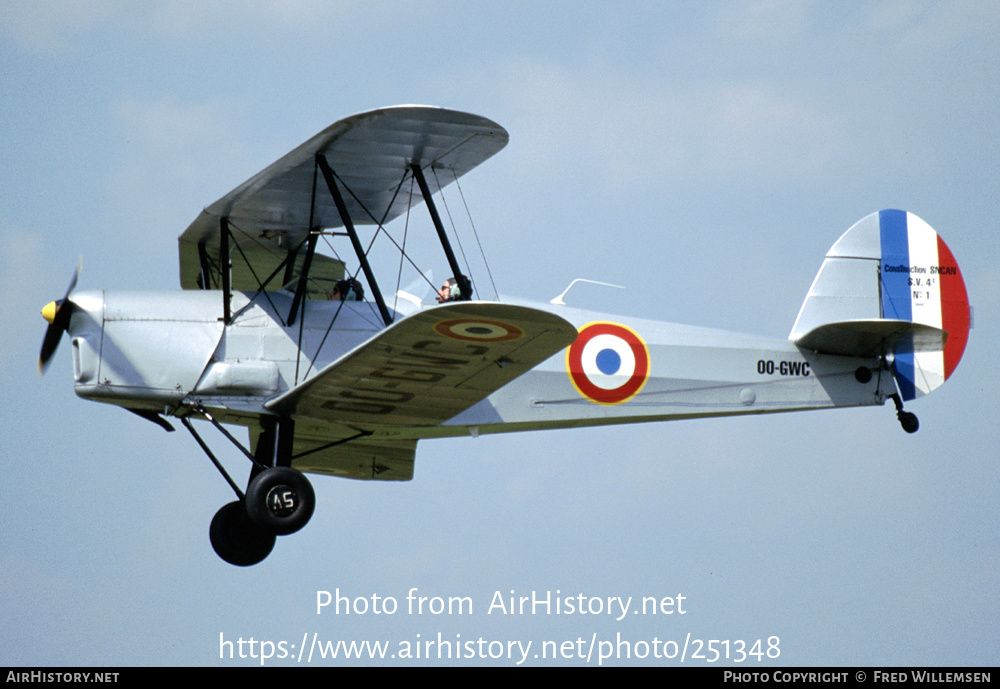 Aircraft Photo of OO-GWC | Stampe-Vertongen SV-4C | France - Air Force | AirHistory.net #251348