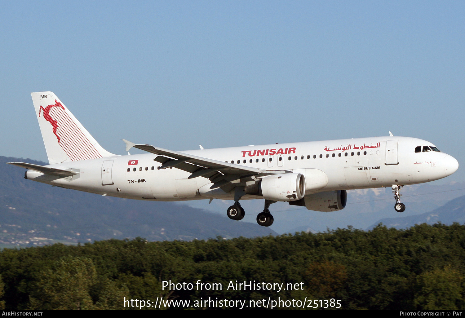 Aircraft Photo of TS-IMB | Airbus A320-211 | Tunisair | AirHistory.net #251385