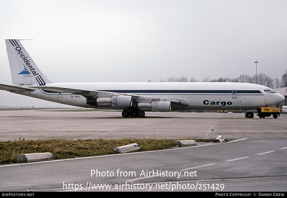 Aircraft Photo of EL-AKJ | Boeing 707-321C | Occidental Airlines Cargo | AirHistory.net #251429