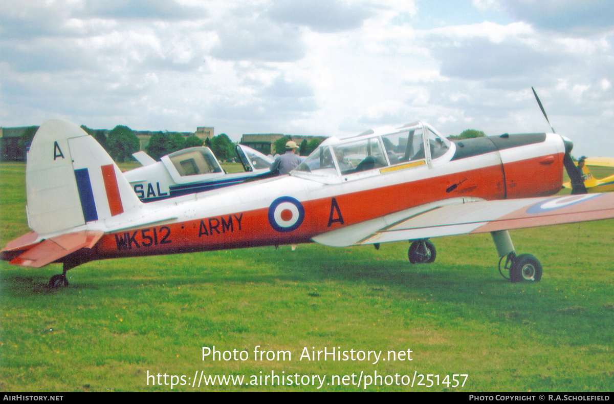 Aircraft Photo of G-BXIM / WK512 | De Havilland DHC-1 Chipmunk Mk22 | UK - Army | AirHistory.net #251457