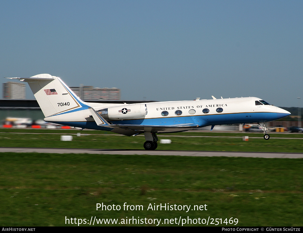 Aircraft Photo of 87-0140 / 70140 | Gulfstream Aerospace C-20E Gulfstream III (G-1159A) | USA - Army | AirHistory.net #251469