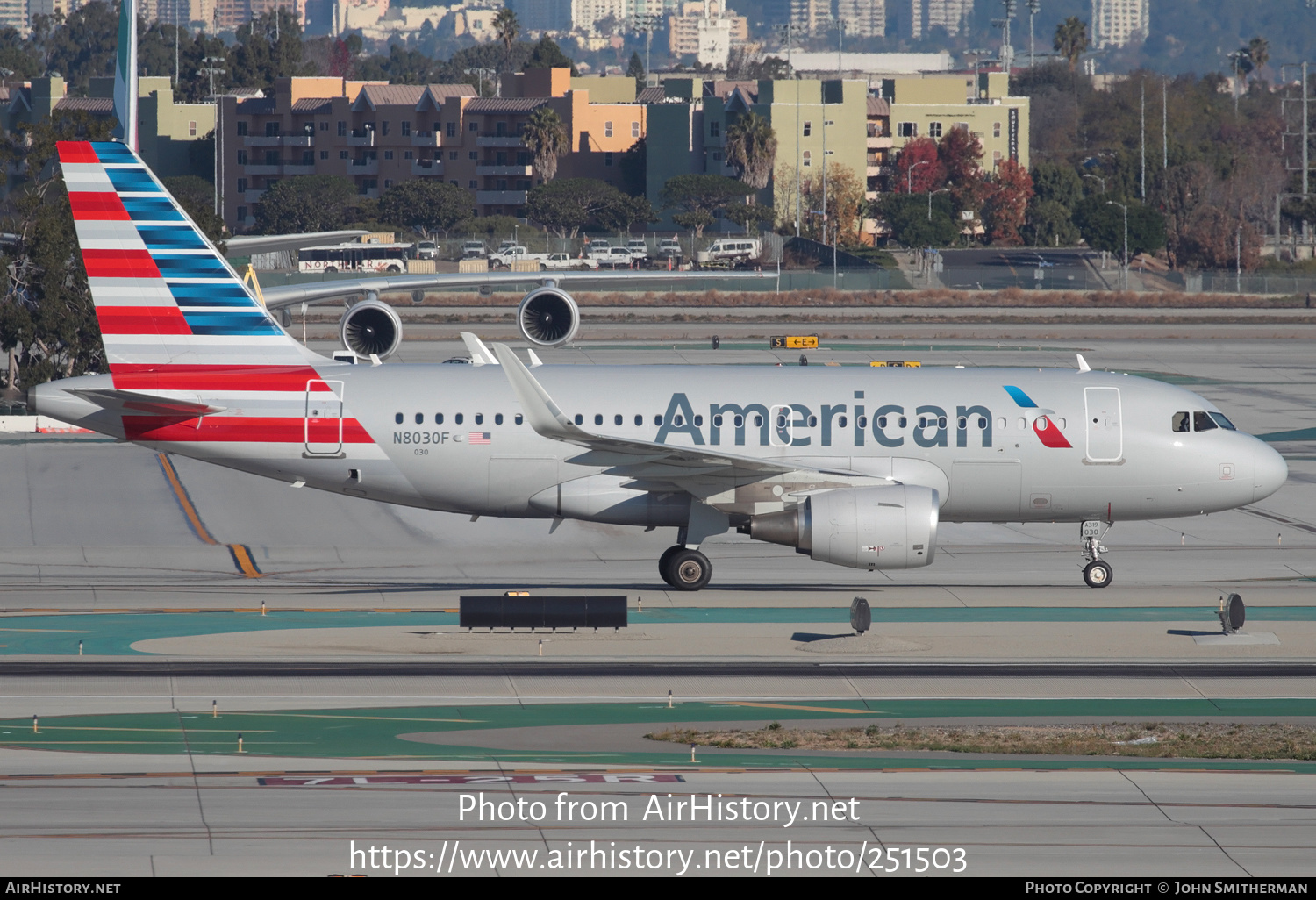 Aircraft Photo of N8030F | Airbus A319-115 | American Airlines | AirHistory.net #251503