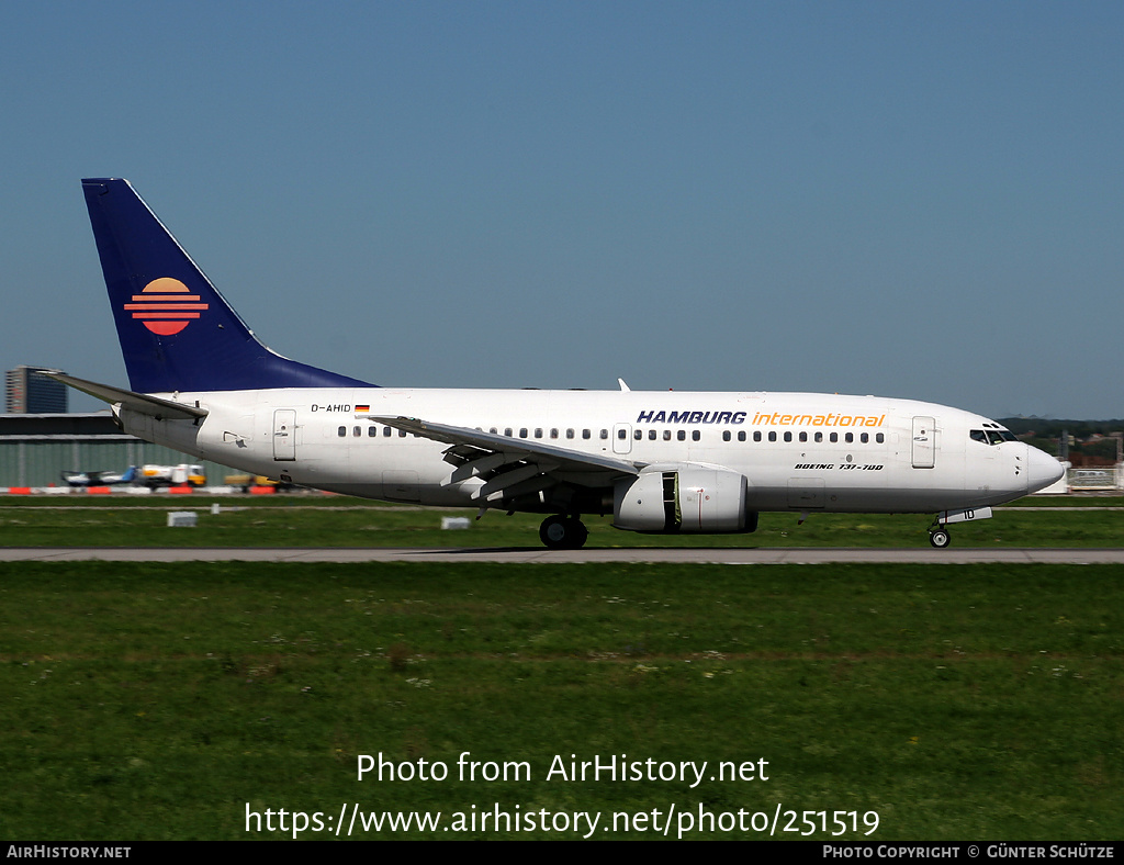 Aircraft Photo of D-AHID | Boeing 737-73S | Hamburg International | AirHistory.net #251519