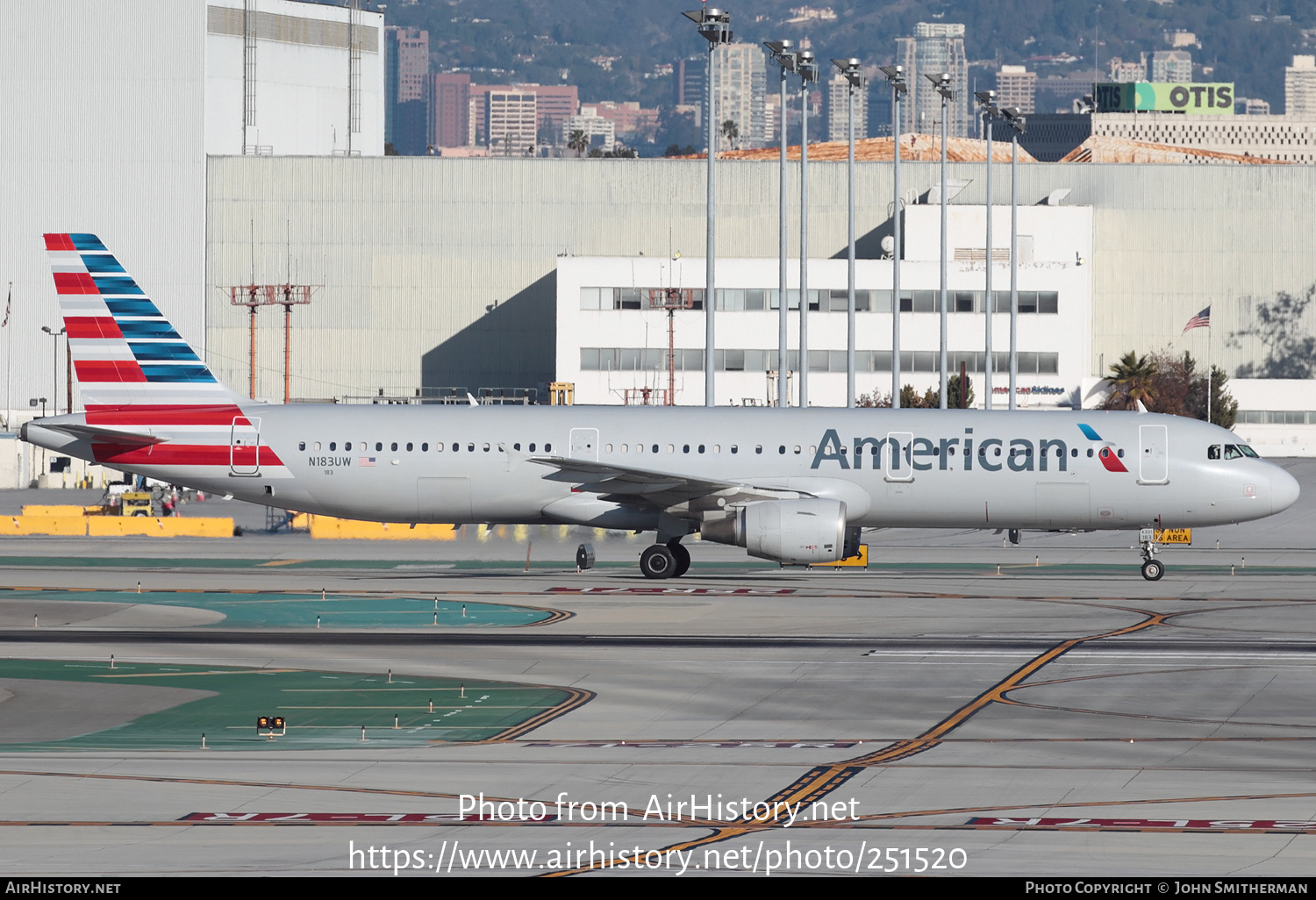 Aircraft Photo of N183UW | Airbus A321-211 | American Airlines | AirHistory.net #251520