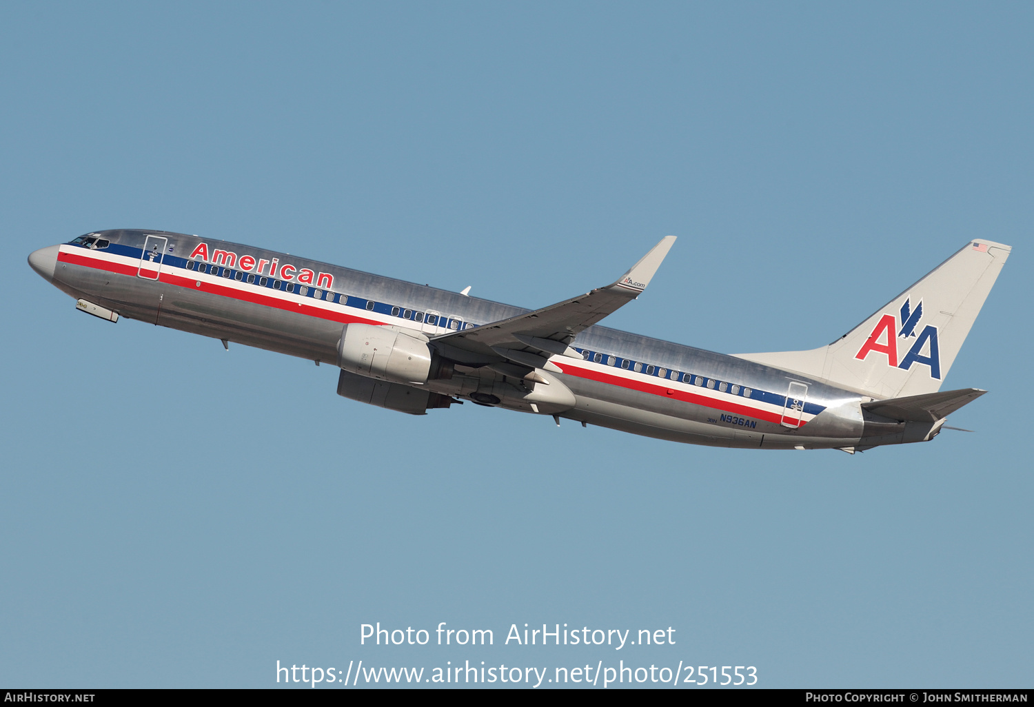 Aircraft Photo of N936AN | Boeing 737-823 | American Airlines | AirHistory.net #251553