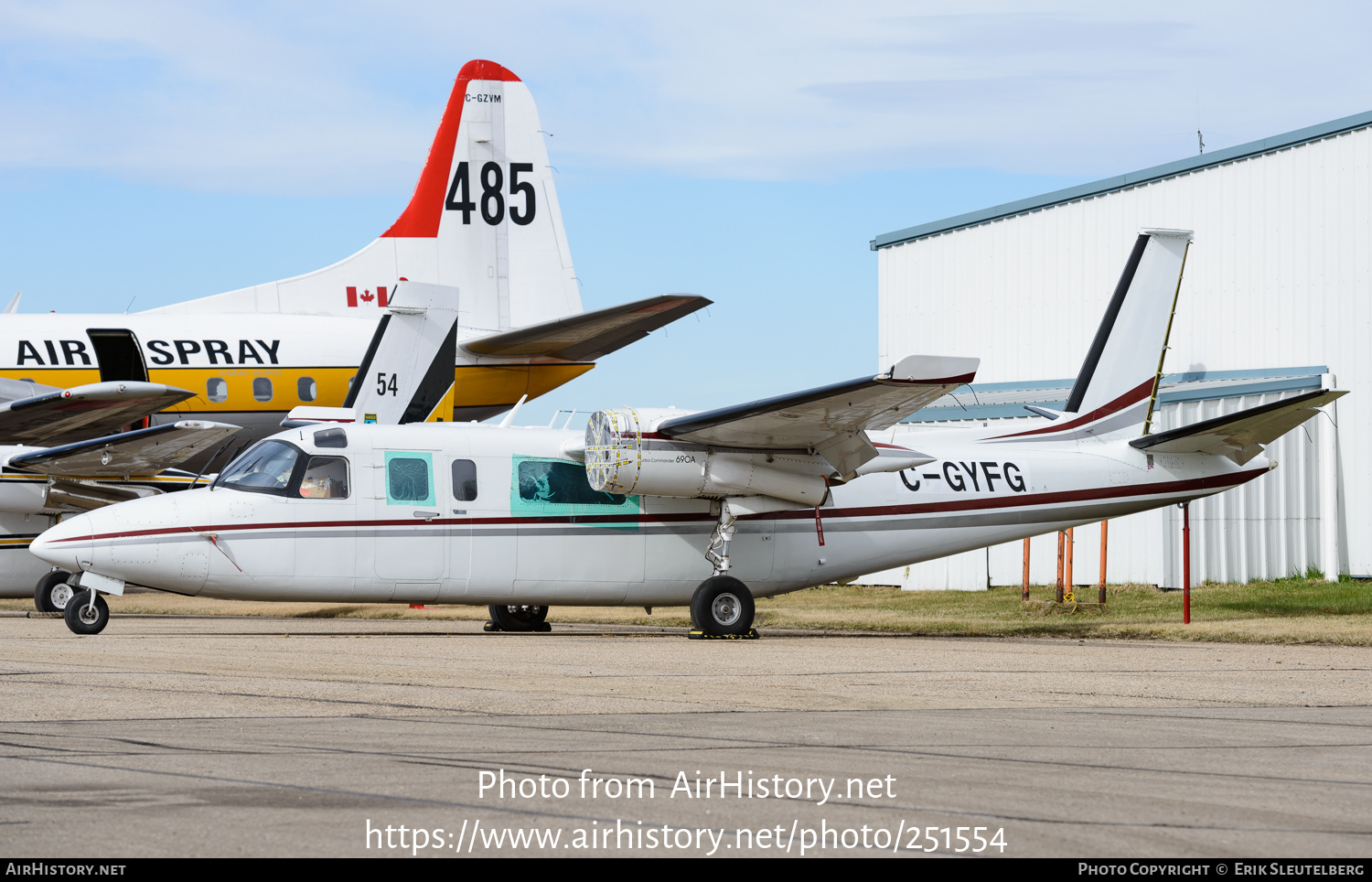 Aircraft Photo of C-GYFG | Rockwell 690A Turbo Commander | Air Spray | AirHistory.net #251554