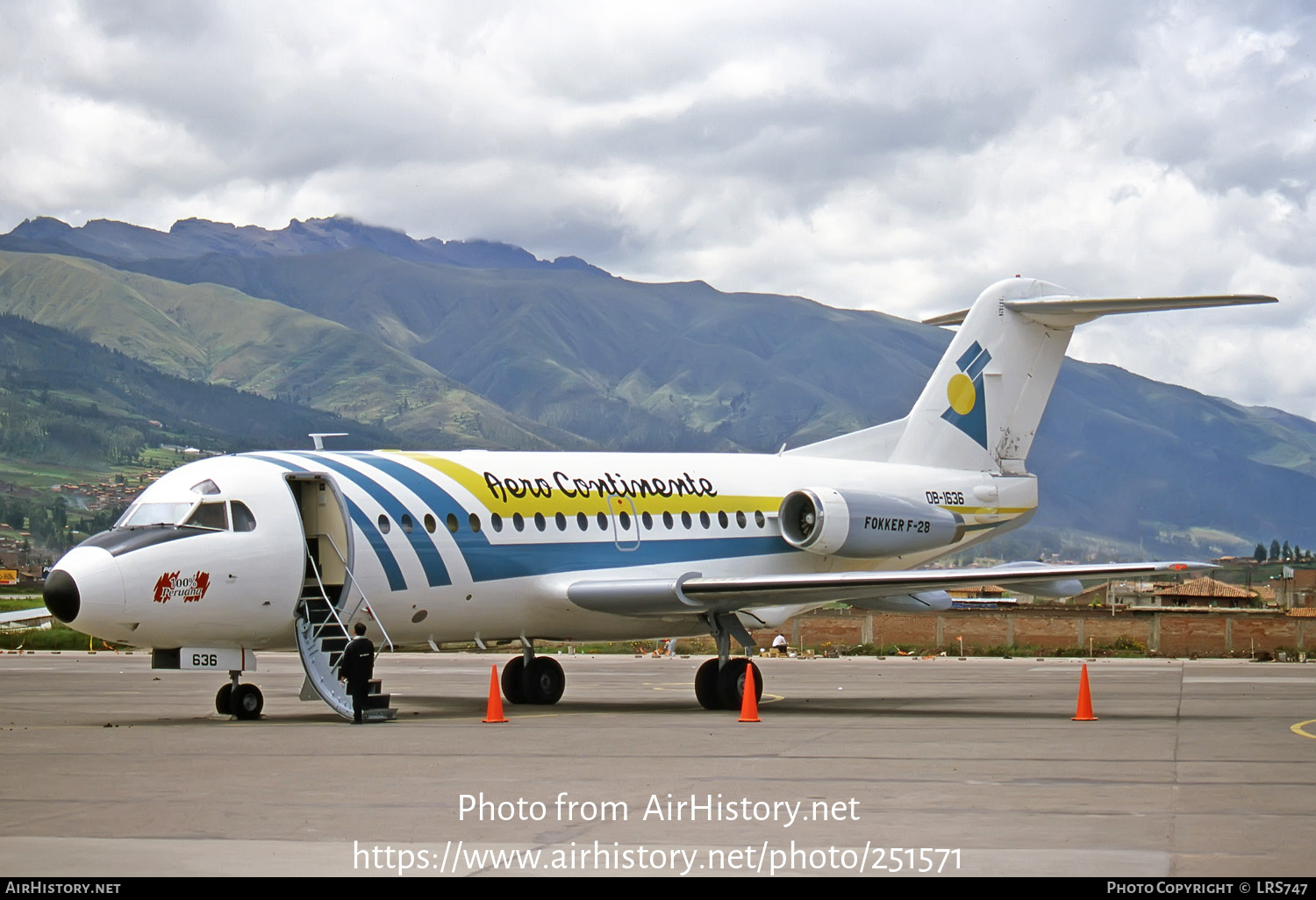 Aircraft Photo of OB-1636 | Fokker F28-1000 Fellowship | Aero Continente | AirHistory.net #251571